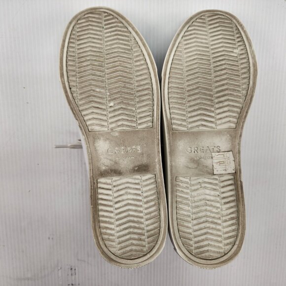 The Greats Brooklyn "Royals" Perforated White Leather Sneakers 8.5 Eur 38.5 - Picture 9 of 11
